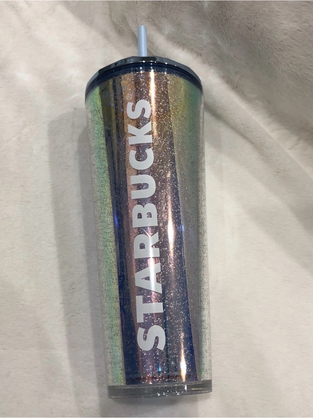 Starbucks Holographic Iridescent Glitter Tumbler - Multi-Color